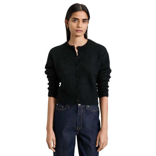 Veronika Maine Brushed Alpaca Wool Blend Cardigan